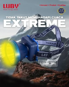 Senter Kepala Luby L-2868K Tidak Takut Menghadapi Cuaca Ekstrem