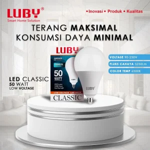 Luby Led Classic 50 Watt Terang Maksimal Konsumsi Daya Minimal