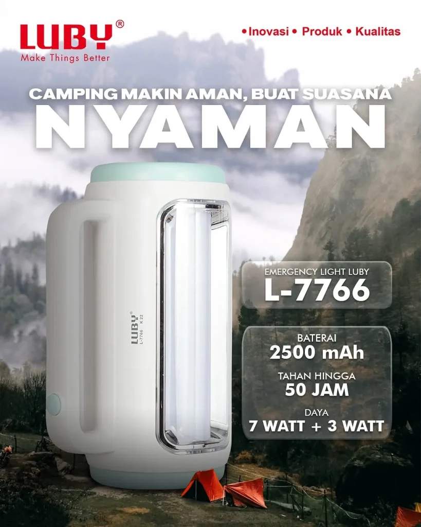 Luby L-7766 Lampu Darurat Hemat Daya untuk Setiap Kebutuhan
