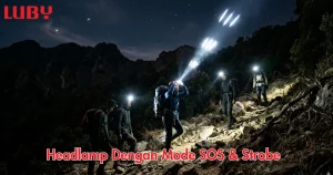 Headlamp Dengan Mode SOS & Strobe
