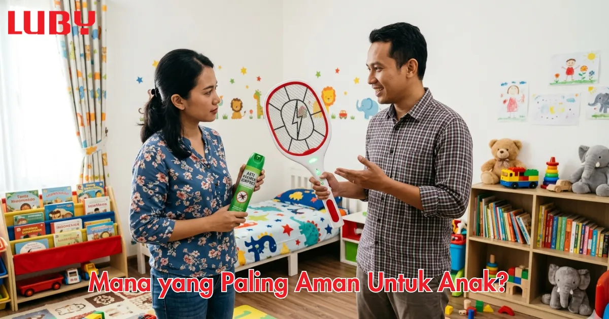 Raket Listrik vs Obat Nyamuk Semprot Mana yang Lebih Aman untuk Cegah DBD di Kamar Anak