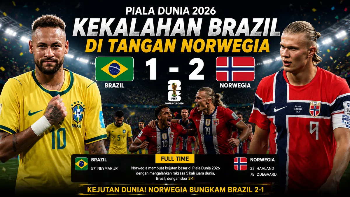 Norwegia Hancurkan Dominasi Brazil di Piala Dunia 2026 Jangan Lewatkan Pildun dengan STB LUBY