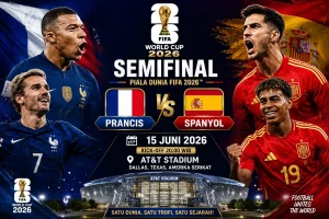 Tempat Nonton Semifinal Piala Dunia FIFA 2026 Prancis VS Spanyol