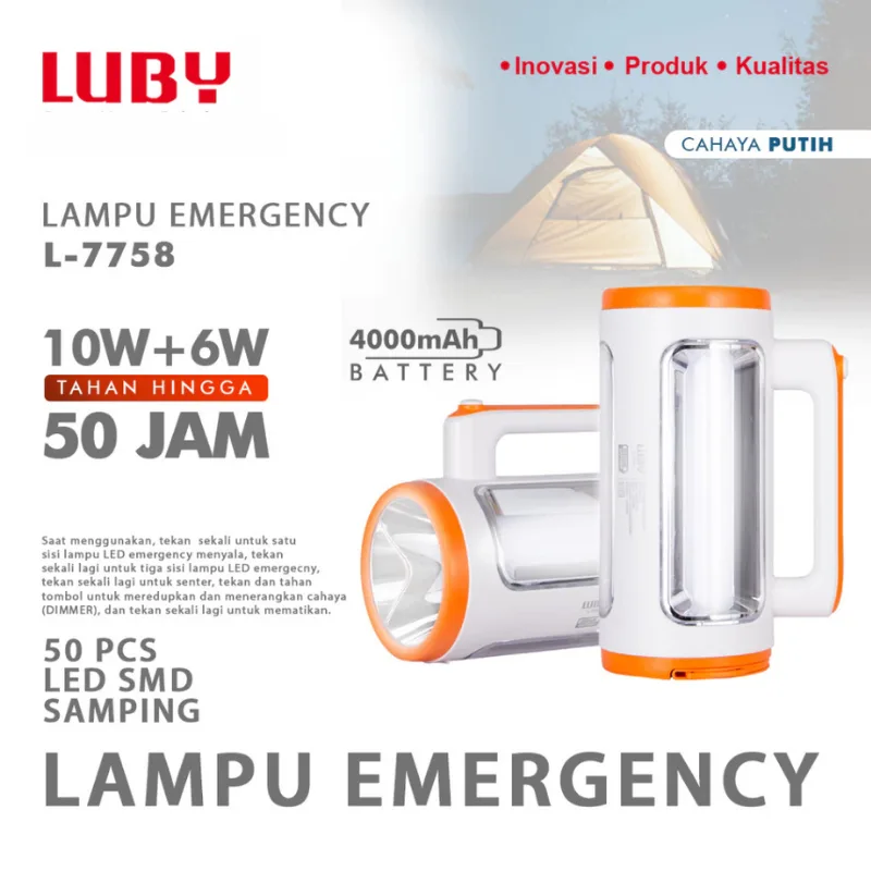 lampu emergency LUBY L-7758