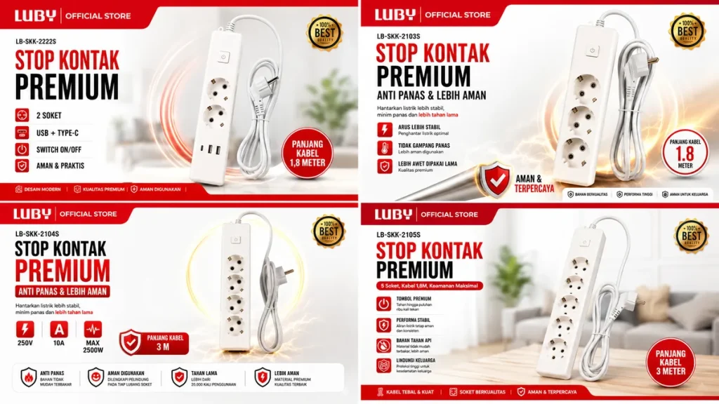stop kontak luby premium plus usb dan type C