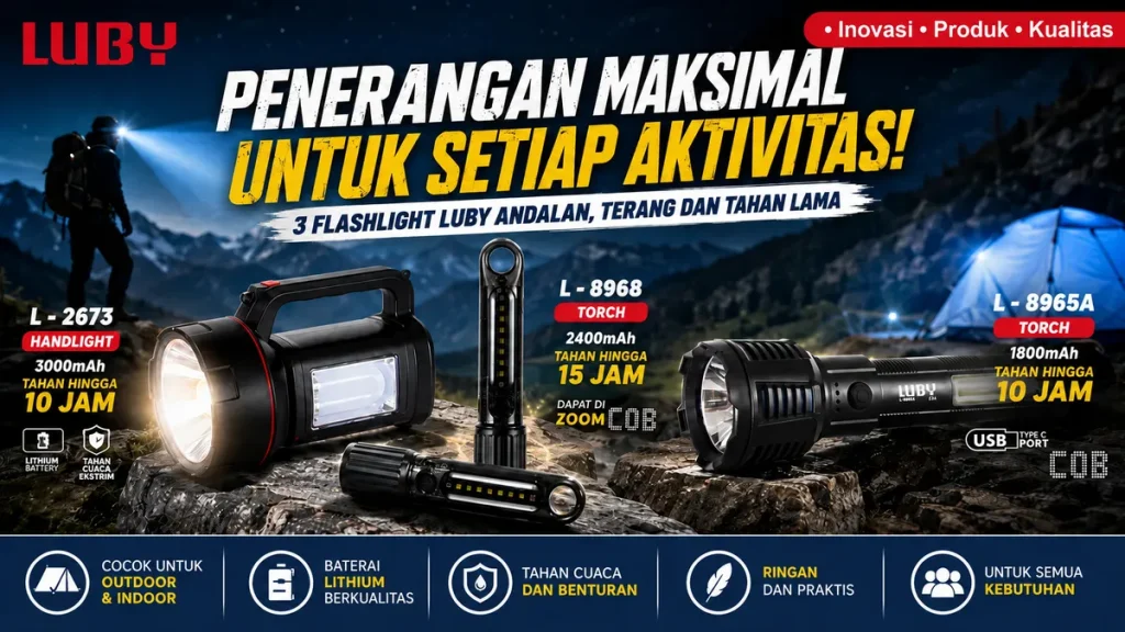 koleksi senter led luby