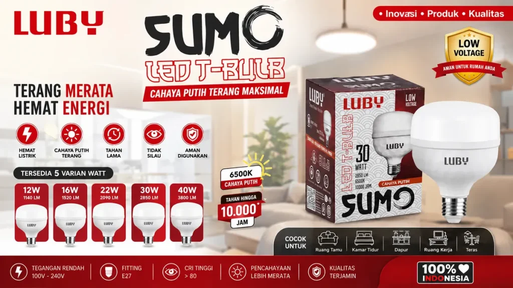 lampu led tipe sumo dari luby
