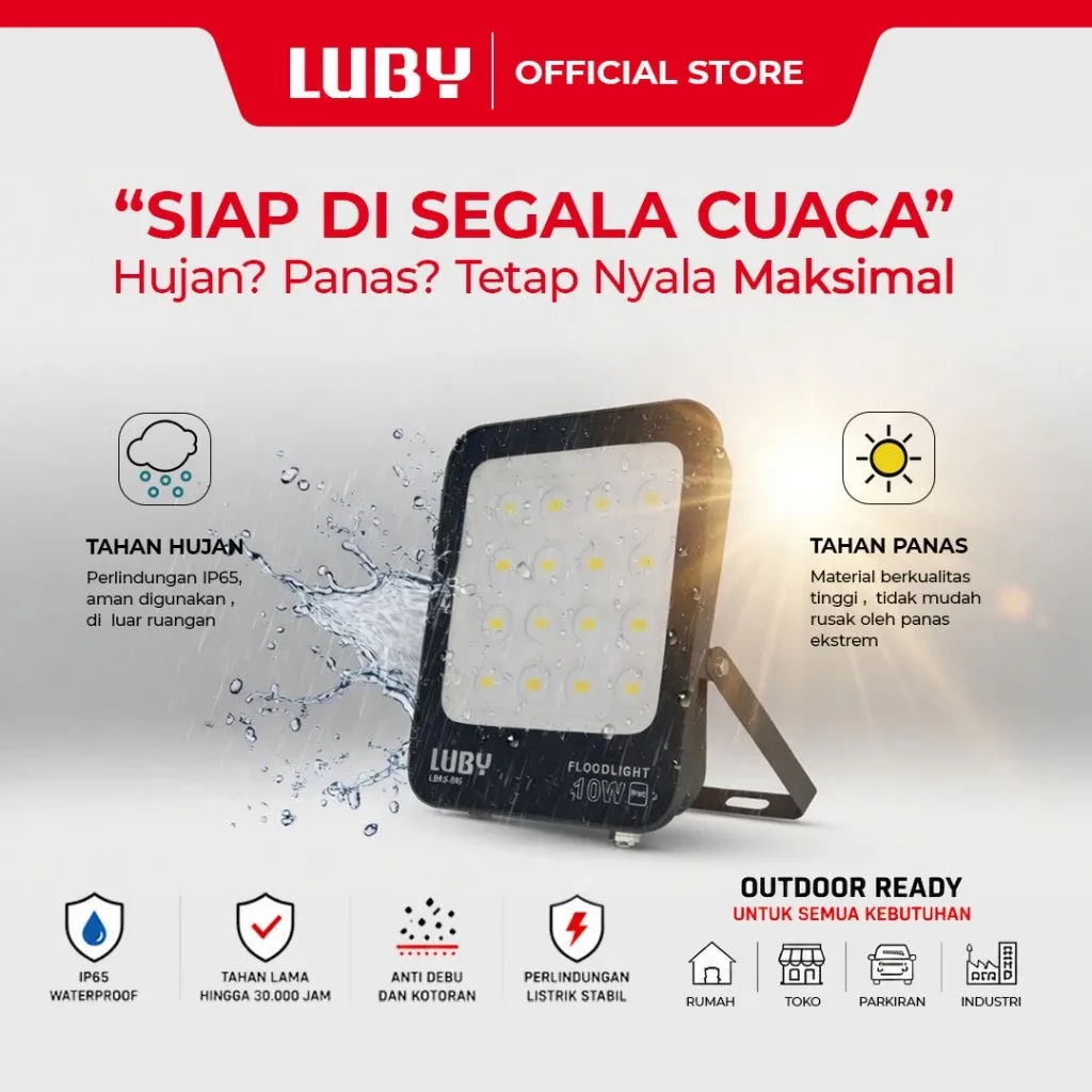 led luby lampu sorot lbks 505