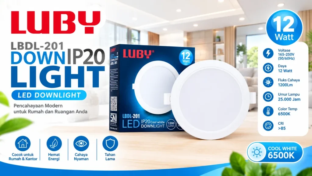 Estetika Rumah Minimalis dengan Downlight LED Bulat Luby LBDL-201