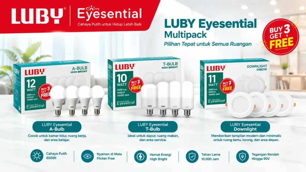 LUBY Eyesential Multipack Rumah Terlihat Mewah Budget Terjangkau