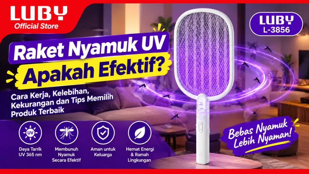 Raket Nyamuk UV Apakah Efektif Cara Kerja, Kelebihan, Kekurangan dan Tips Memilih Produk Terbaik