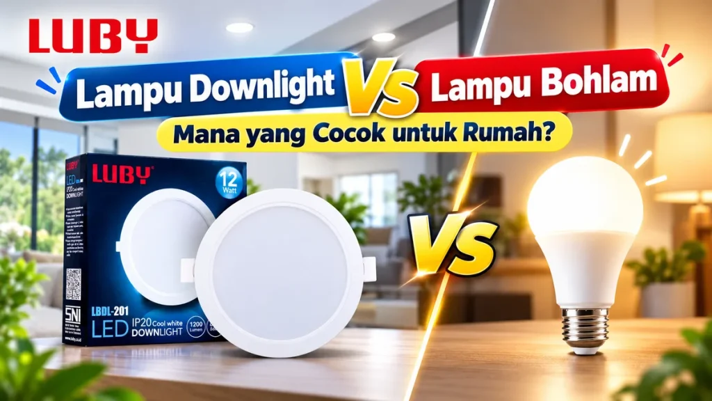 Lampu Downlight vs Lampu Bohlam Mana yang Lebih Cocok untuk Rumah